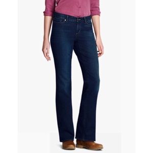 Eddie Bauer Curvy Classic Boot Cut Jeans 12S